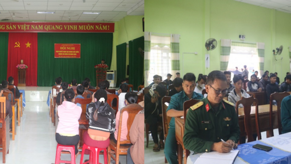 HỘI NGHỊ GIAO QUYẾT ĐỊNH GỌI KHÁM NGHĨA VỤ QUÂN SỰ NĂM 2026 DO HỘI ĐỒNG NGHĨA VỤ QUÂN SỰ XÃ B VINH TỔ CHỨC