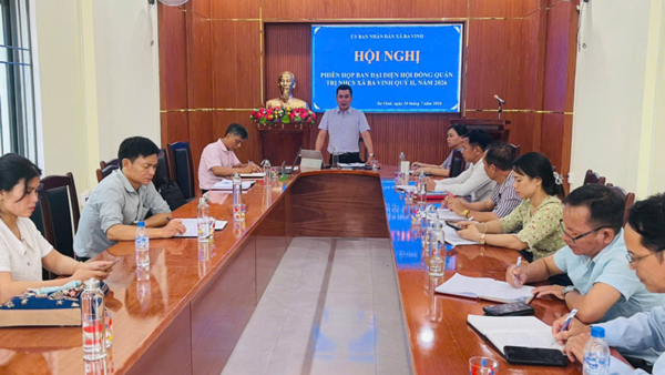 BAN ĐẠI DIỆN HỘI ĐỒNG QUẢNG TRỊ NGÂN HÀNG CHÍNH SÁCH XÃ HỘI XÃ BA VINH SƠ KẾT HOẠT ĐỘNG 6 THÁNG ĐẦU NĂM 2026