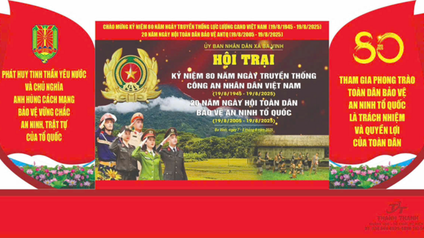 CÔNG AN XÃ BA VINH TỔ CHỨC HỘI TRẠI